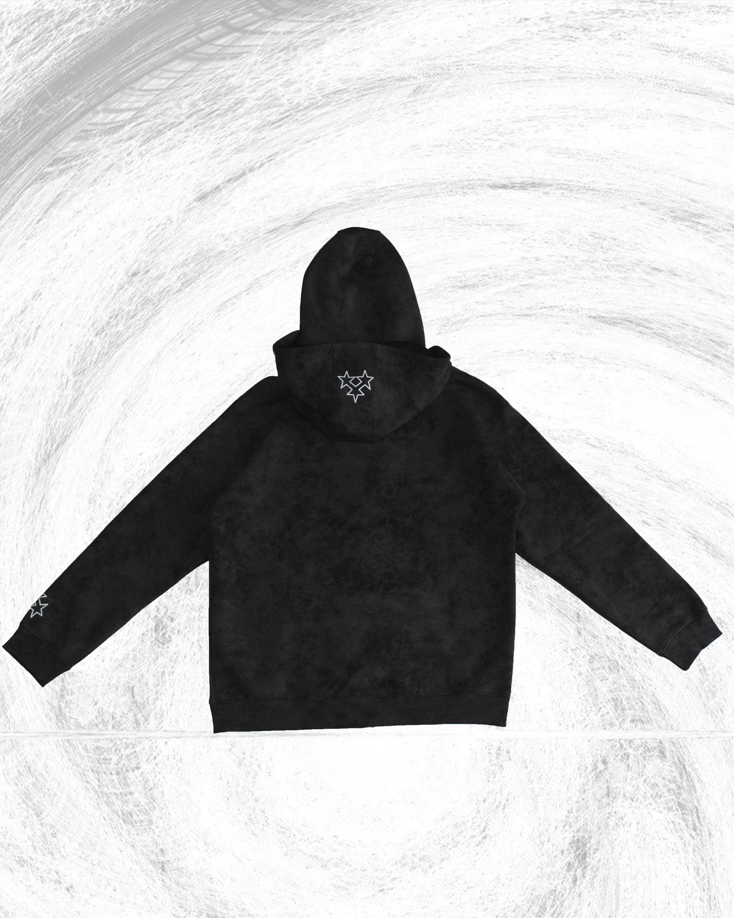 Novo Mask Hoodie - Patterned Black